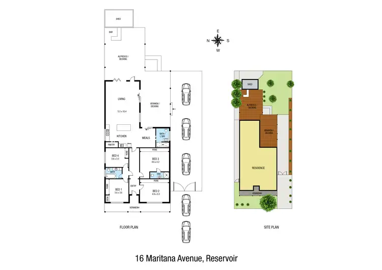 Floorplan of Homely house listing, 16 Maritana Avenue, Reservoir VIC 3073