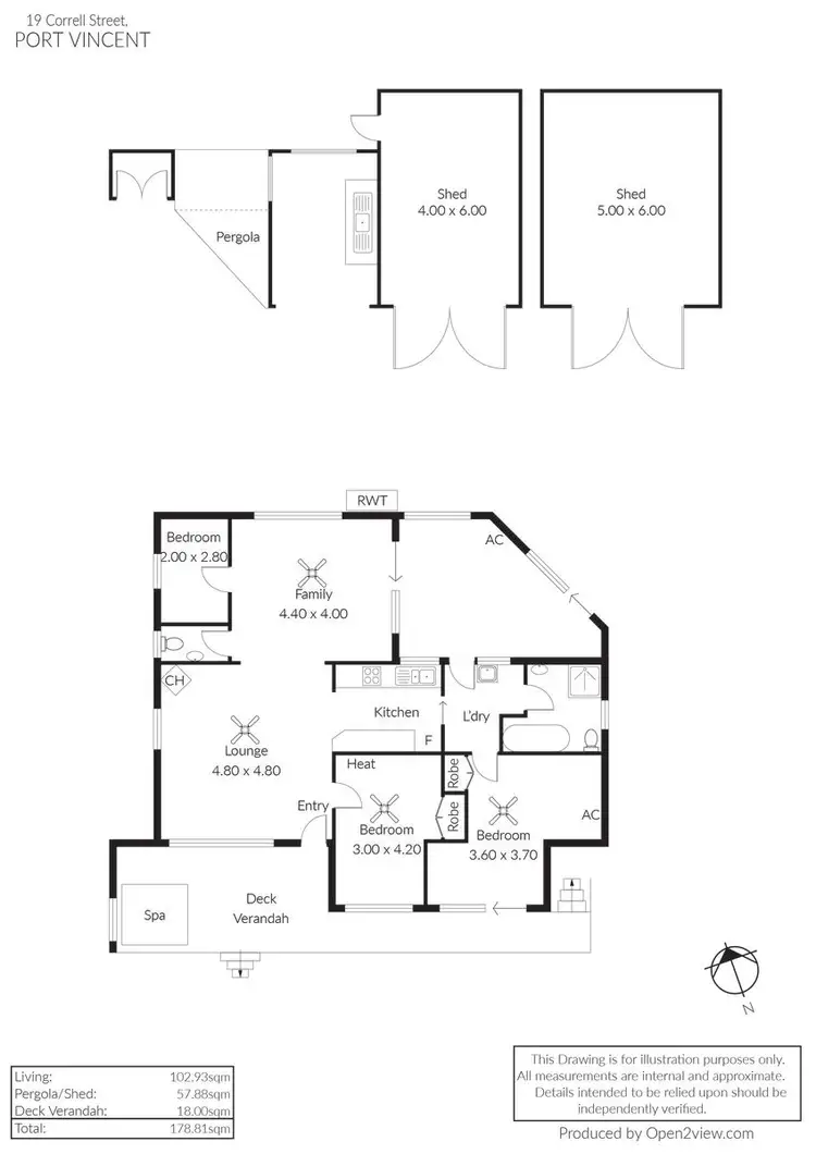 Floorplan of Homely house listing, 19 Correll Street, Port Vincent SA 5581