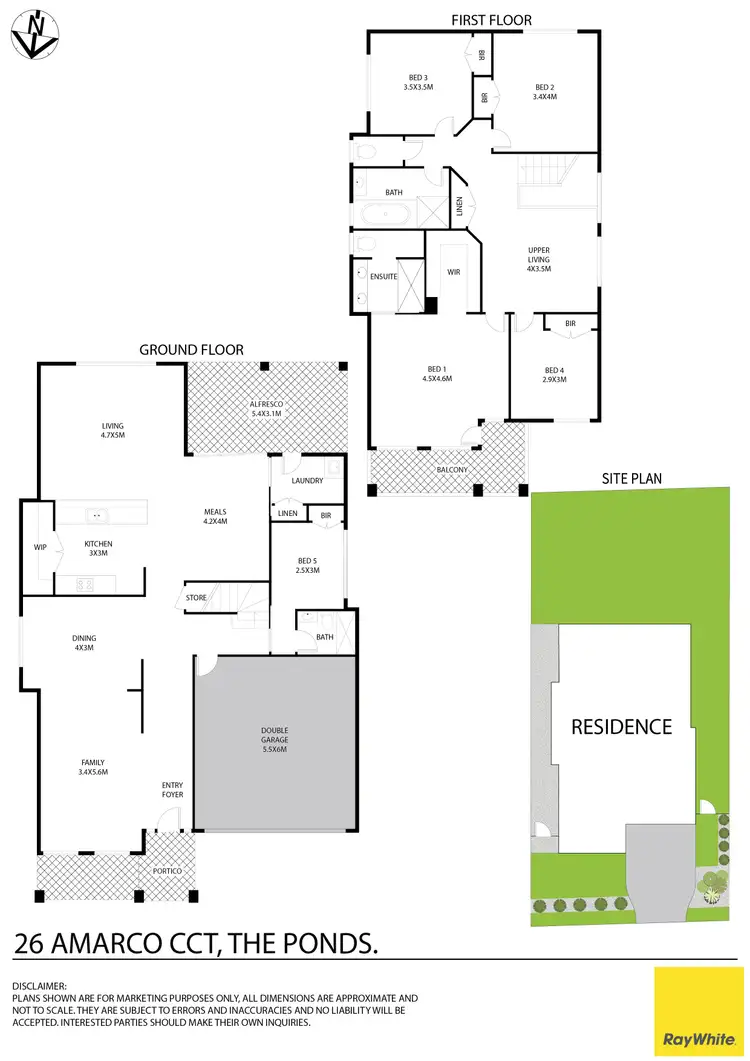 Floorplan of Homely house listing, 26 Amarco Circuit, The Ponds NSW 2769