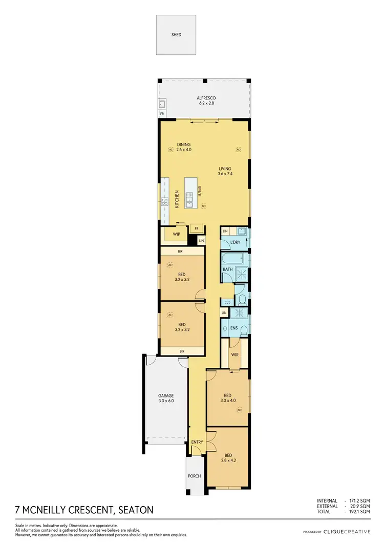 Floorplan of Homely house listing, 7 McNeilly Crescent, Seaton SA 5023