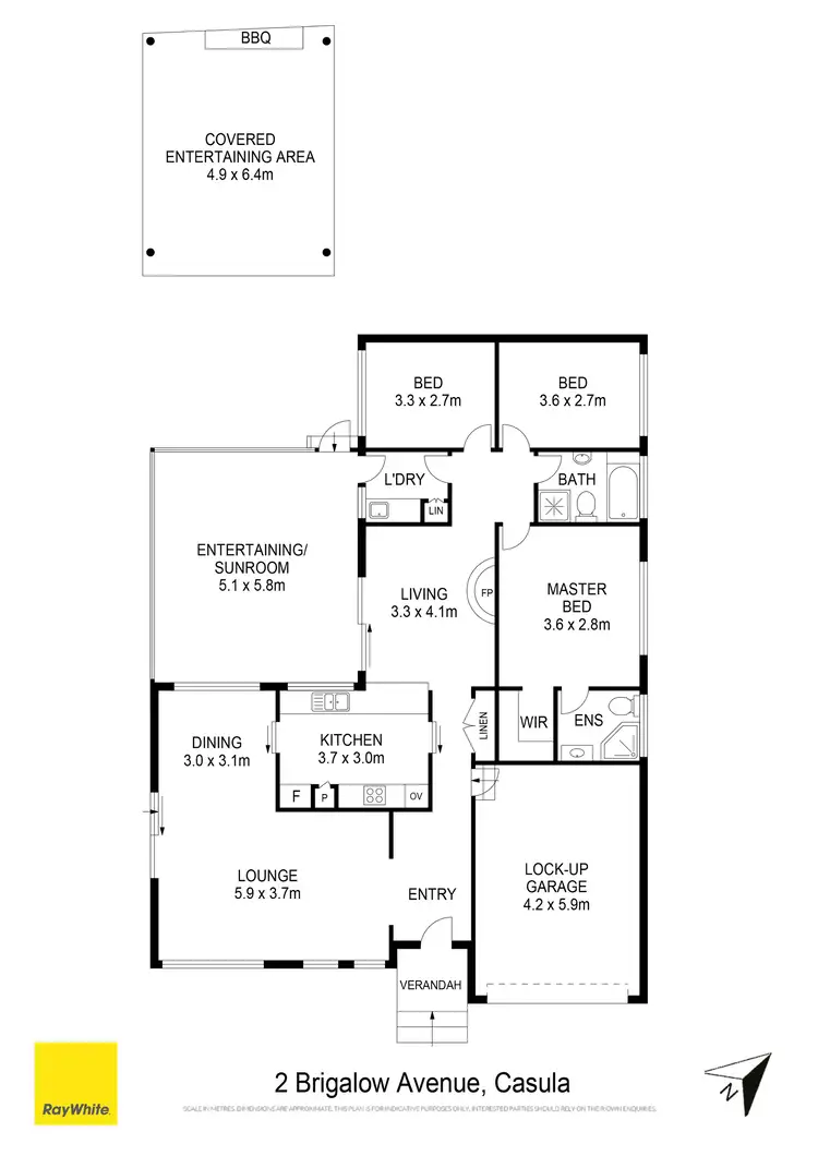 Floorplan of Homely house listing, 2 Brigalow Avenue, Casula NSW 2170