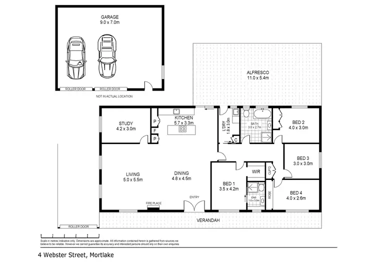 Floorplan of Homely house listing, 4 Webster Street, Mortlake VIC 3272