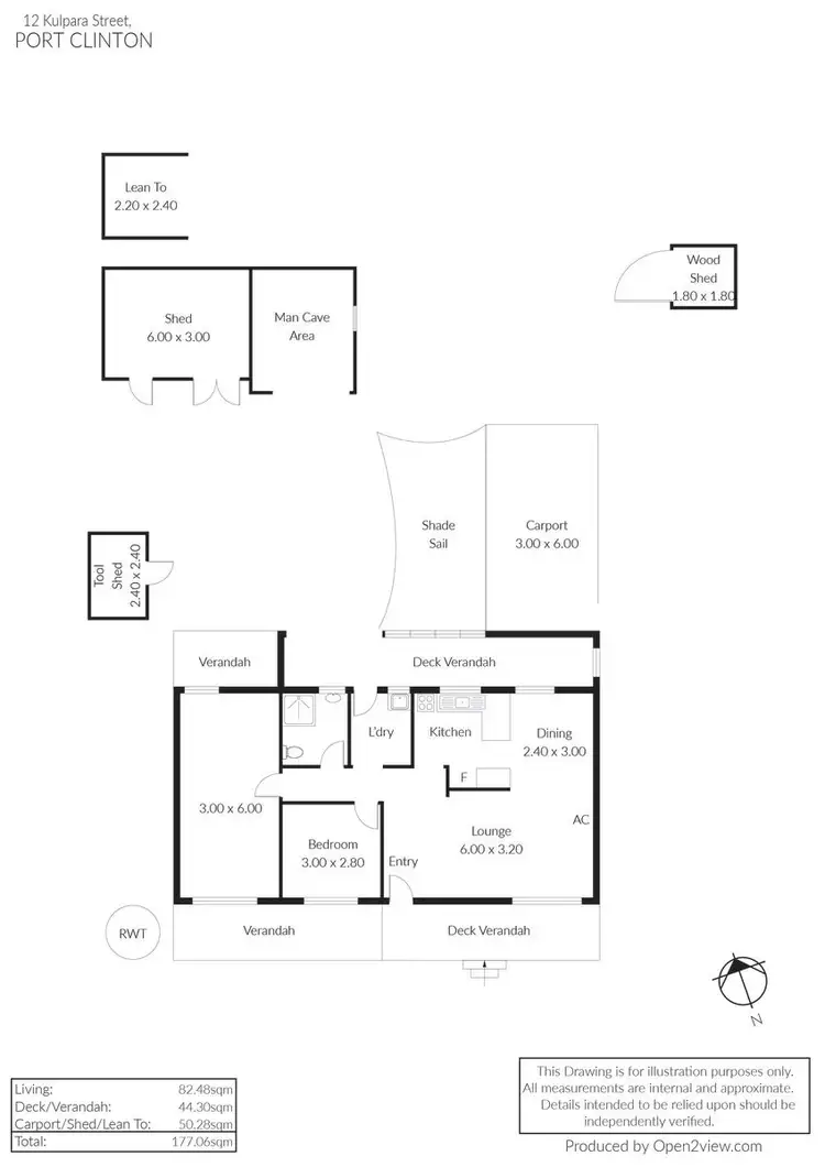 Floorplan of Homely house listing, 12 Kulpara Street, Clinton SA 5570