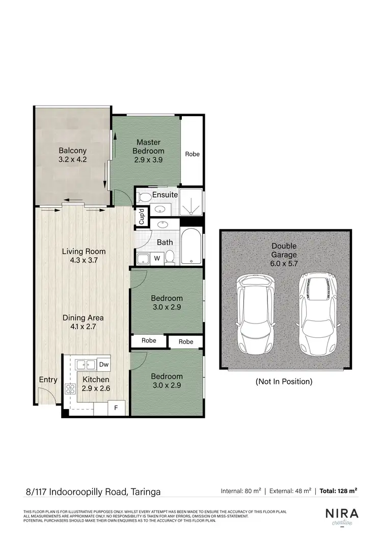 Floorplan of Homely apartment listing, 8/117 Indooroopilly Road, Taringa QLD 4068