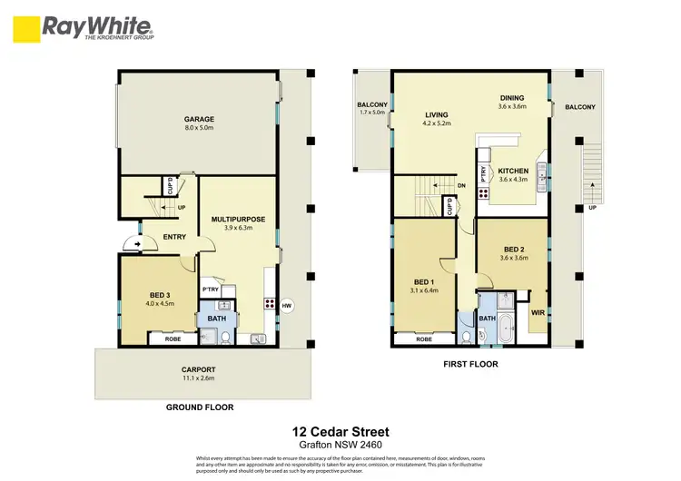 Floorplan of Homely house listing, 12 Cedar Street, Grafton NSW 2460