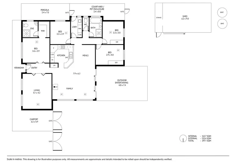 Floorplan of Homely house listing, 97 North Road, Nairne SA 5252