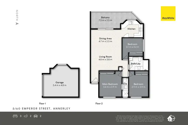 Floorplan of Homely unit listing, 5/60 Emperor Street, Annerley QLD 4103
