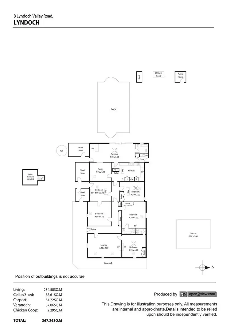 Floorplan of Homely house listing, 8 Lyndoch Valley Road, Lyndoch SA 5351