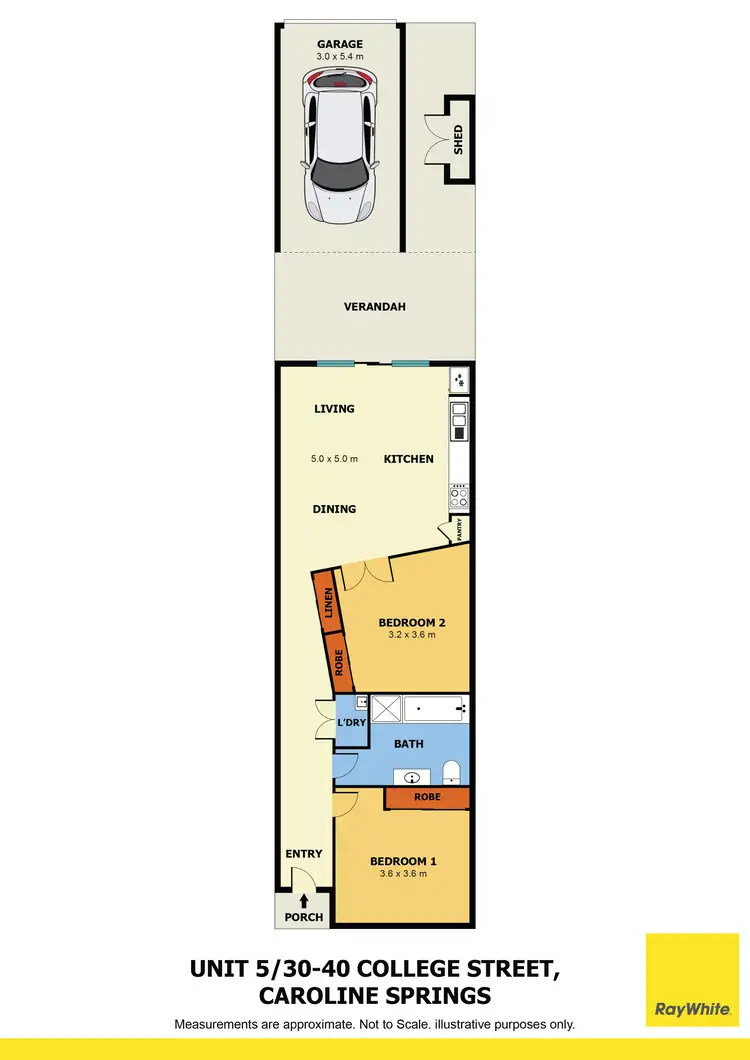 Floorplan of Homely unit listing, 5/30-40 College Street, Caroline Springs VIC 3023
