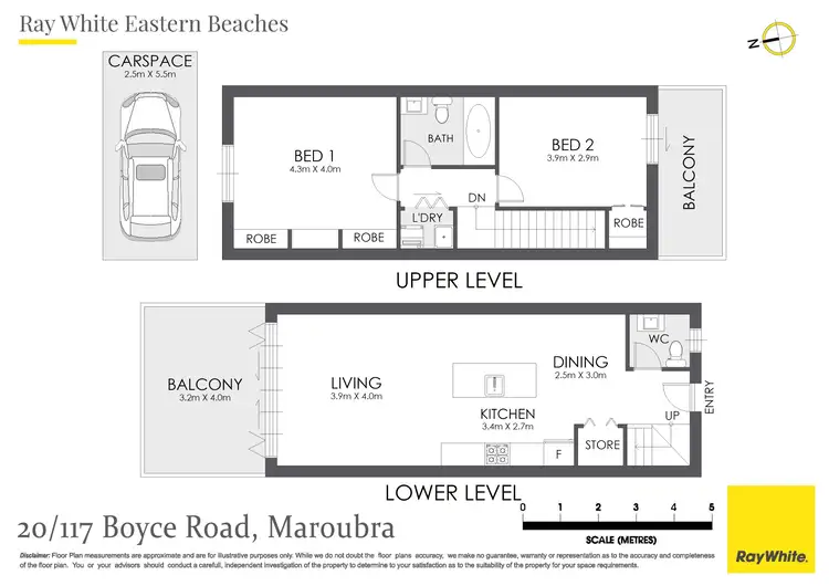 Floorplan of Homely apartment listing, 20/117 Boyce Road, Maroubra NSW 2035