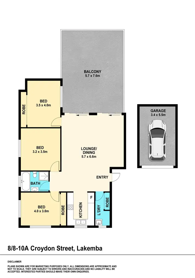 Floorplan of Homely apartment listing, 8/8-10A Croydon Street, Lakemba NSW 2195