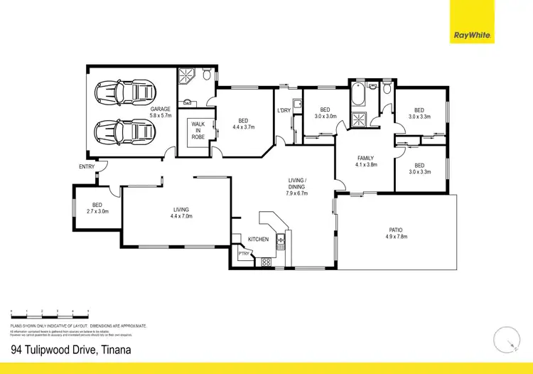 Floorplan of Homely house listing, 94 Tulipwood Drive, Tinana QLD 4650