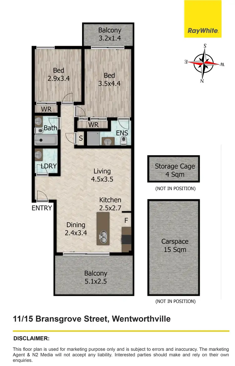 Floorplan of Homely apartment listing, 11/15 Bransgrove Street, Wentworthville NSW 2145