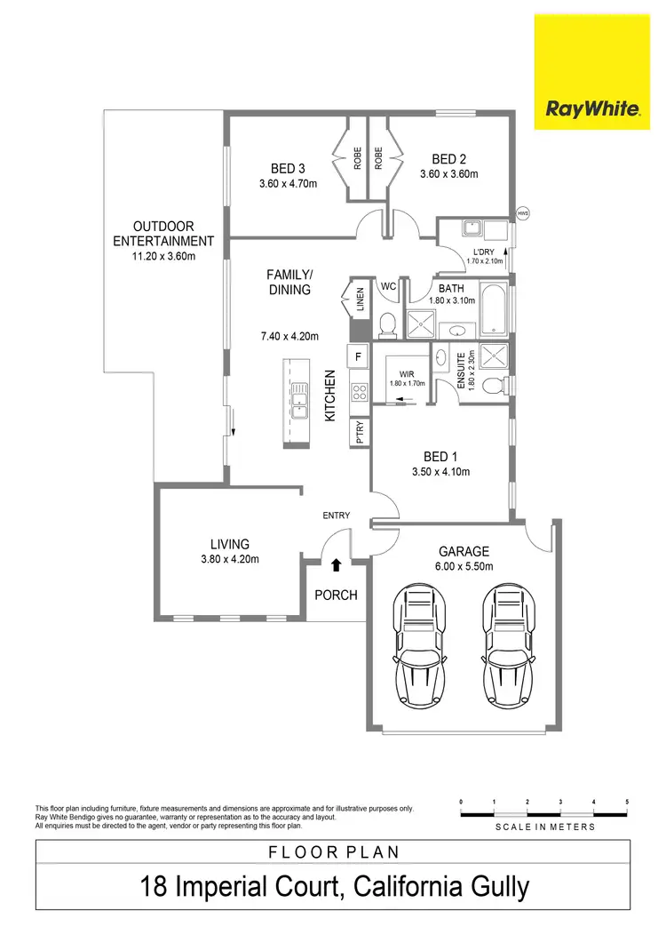 Floorplan of Homely house listing, 18 Imperial Court, California Gully VIC 3556