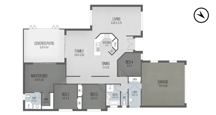Floorplan of Homely house listing, 13 Pandora Crescent, Pacific Pines QLD 4211