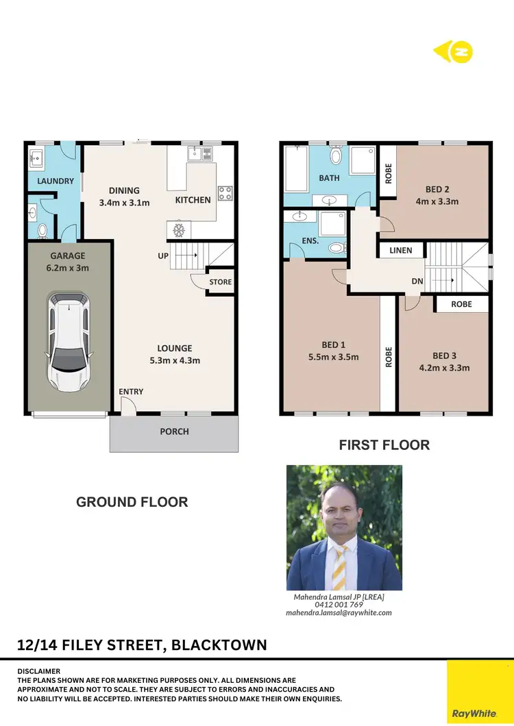 Floorplan of Homely townhouse listing, 12/14 Filey Street, Blacktown NSW 2148