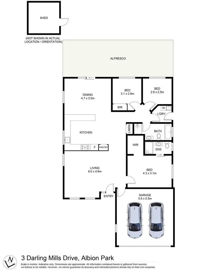 Floorplan of Homely house listing, 3 Darling Mills Road, Albion Park NSW 2527