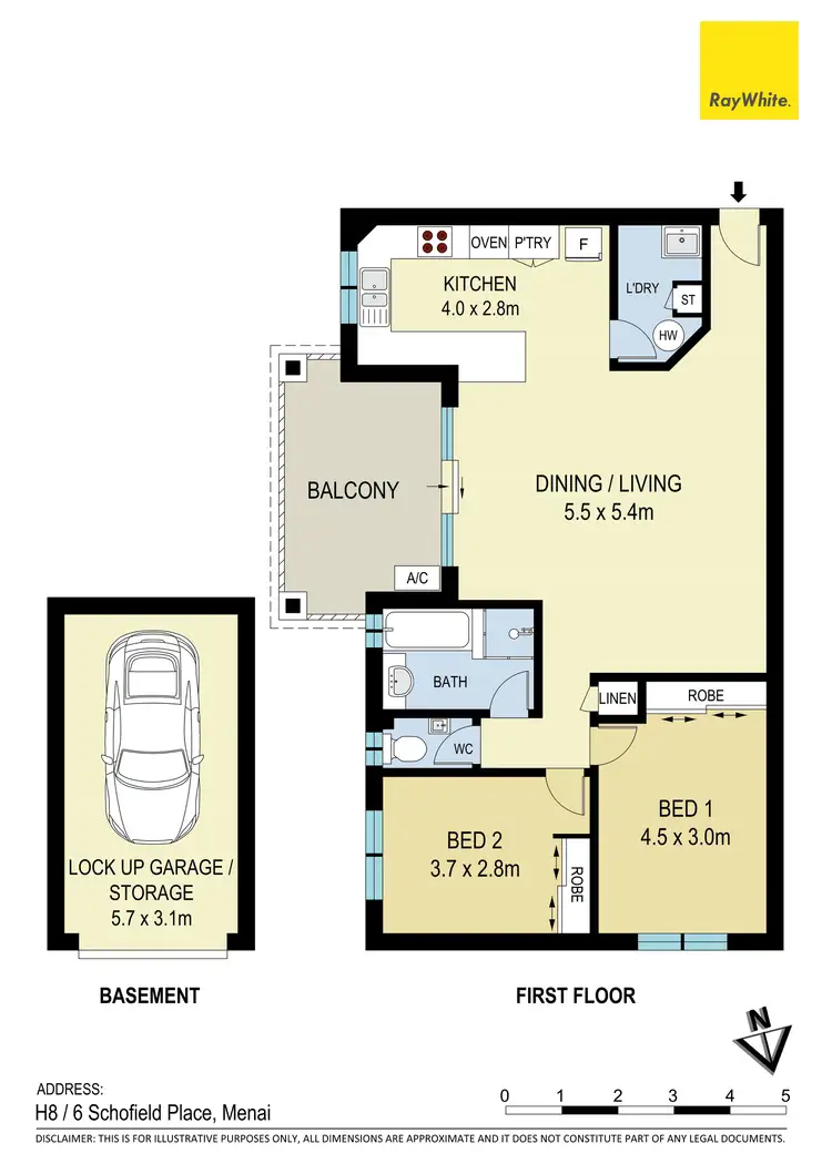 Floorplan of Homely unit listing, 8H/6 Schofield Place, Menai NSW 2234