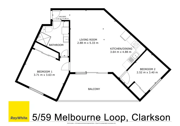 Floorplan of Homely apartment listing, 5/59 Melbourne Loop, Clarkson WA 6030