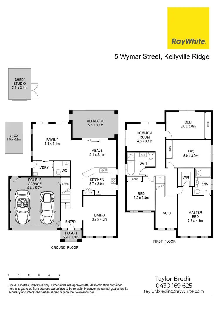 Floorplan of Homely house listing, 5 Wymar Street, Kellyville Ridge NSW 2155