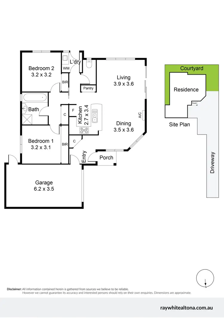 Floorplan of Homely unit listing, 23A May Street, Altona North VIC 3025