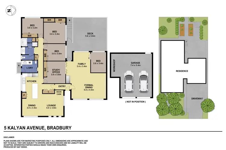 Floorplan of Homely house listing, 5 Kalyan Avenue, Bradbury NSW 2560