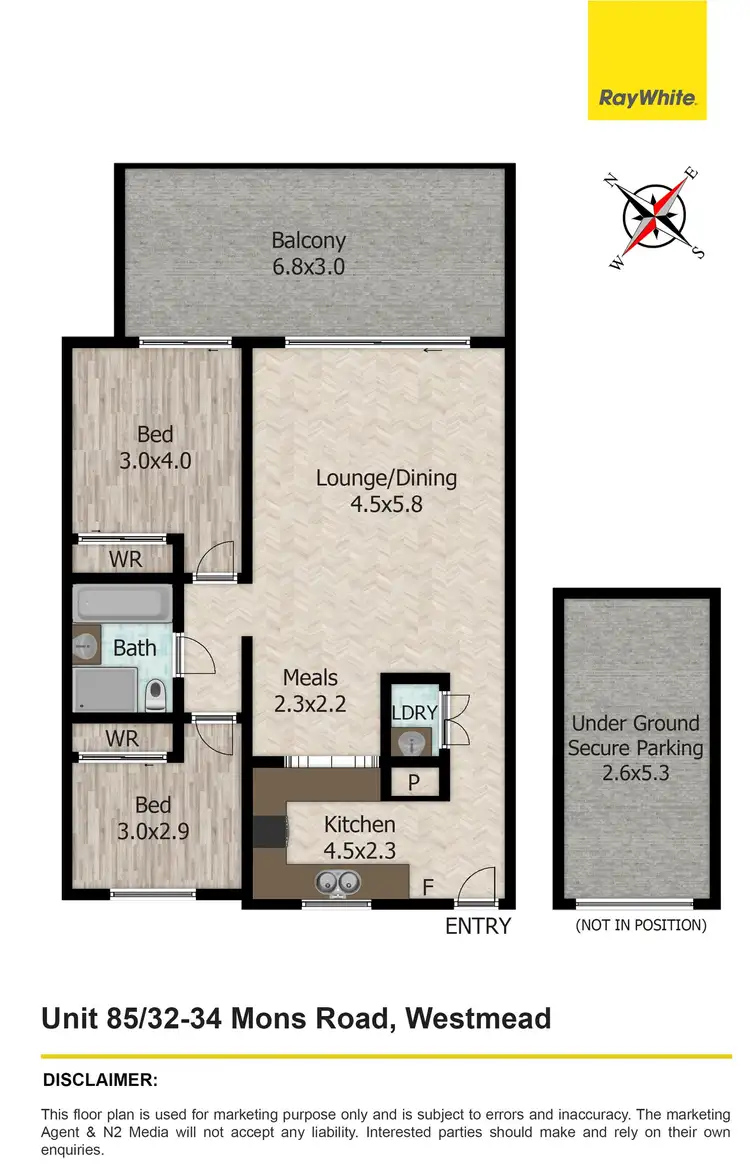 Floorplan of Homely apartment listing, 85/32 Mons Road, Westmead NSW 2145