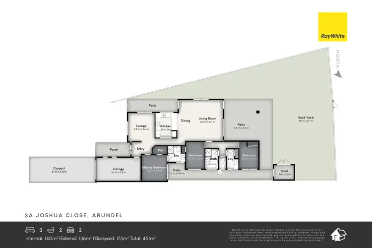 Floorplan of Homely house listing, 3A Joshua Close, Arundel QLD 4214