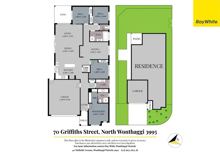 Floorplan of Homely house listing, 70 Griffiths Street, North Wonthaggi VIC 3995