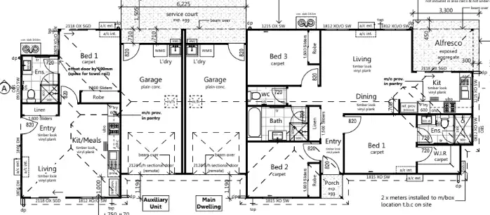 Floorplan of Homely semi-detached listing, 1/17 Waterway Crescent, Hillcrest QLD 4118