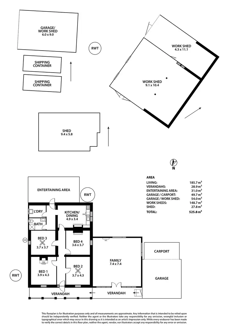 Floorplan of Homely rural property listing, 4014 Old Princes Highway, Murray Bridge SA 5253