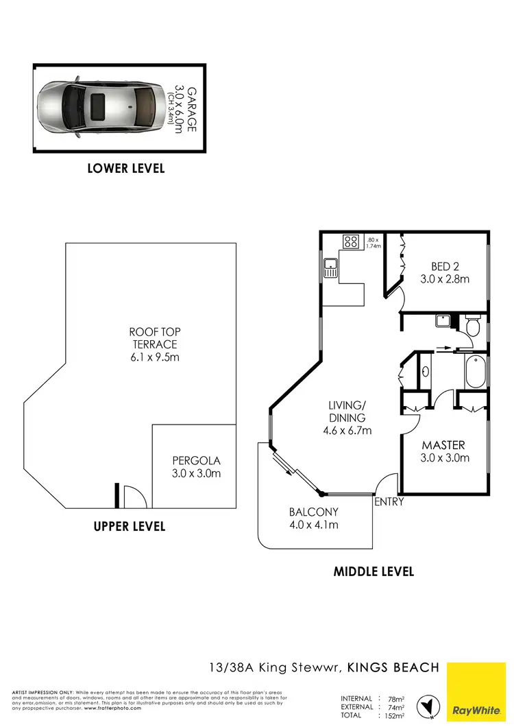 Floorplan of Homely unit listing, Unit 13/38a King Street, Kings Beach QLD 4551