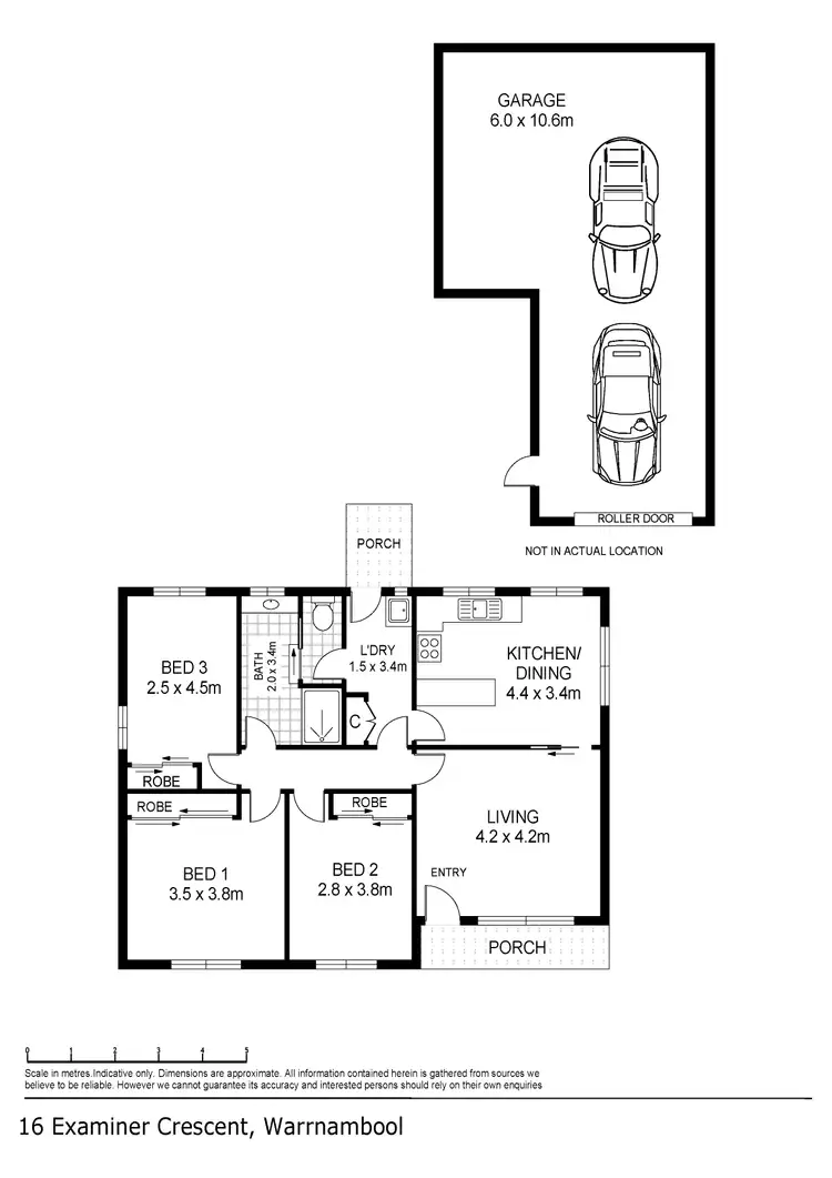 Floorplan of Homely house listing, 16 Examiner Crescent, Warrnambool VIC 3280
