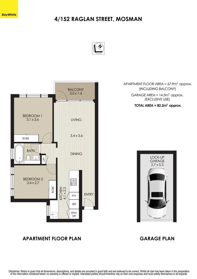 Floorplan of Homely apartment listing, 4/152 Raglan Street, Mosman NSW 2088