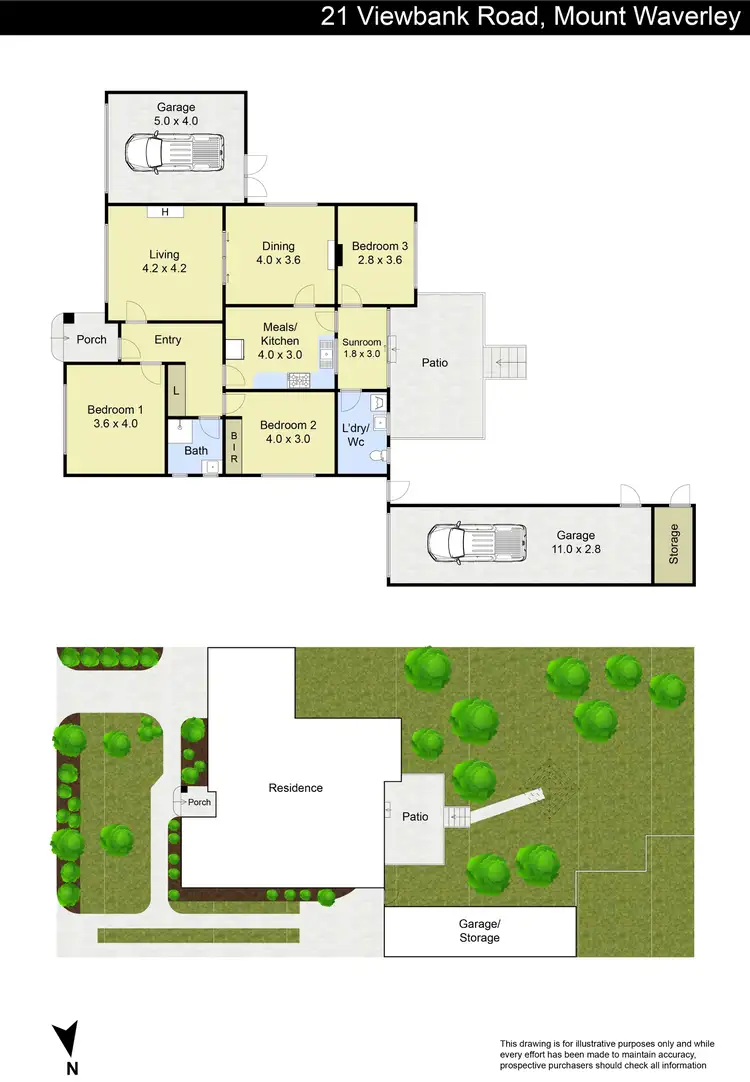 Floorplan of Homely house listing, 21 Viewbank Road, Mount Waverley VIC 3149