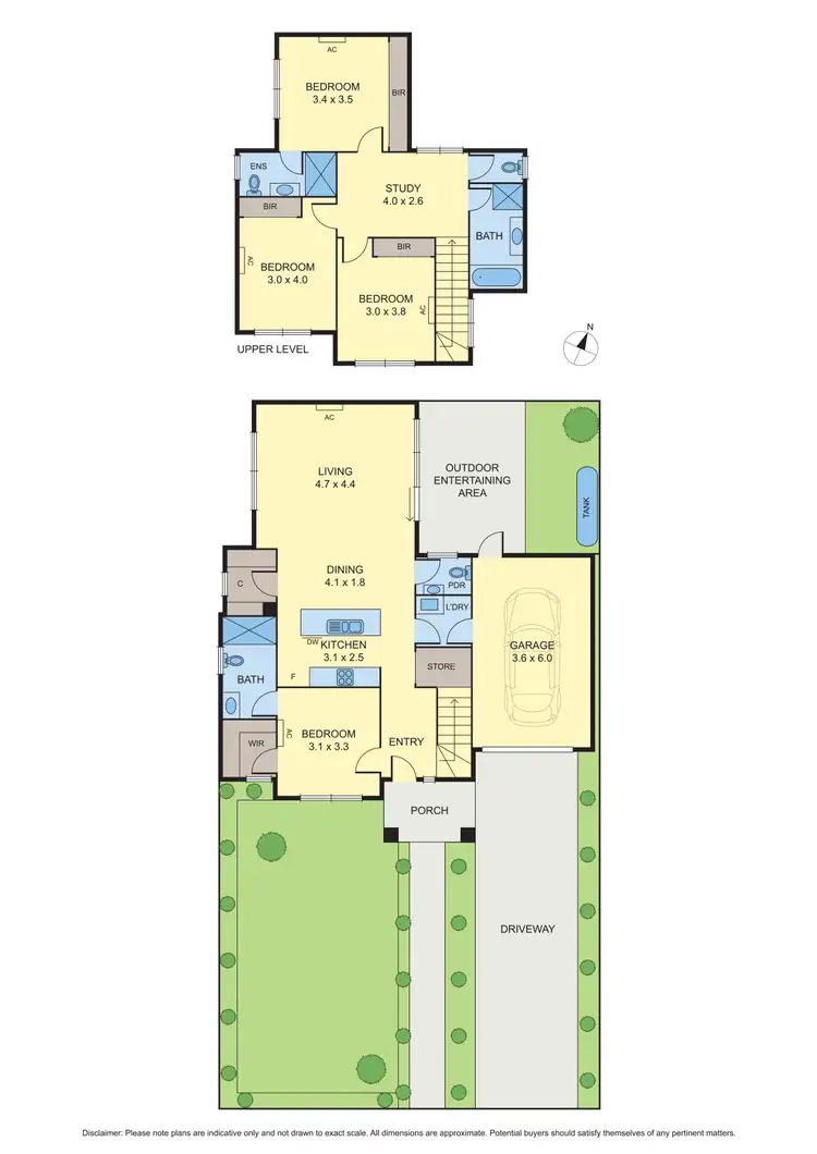 Floorplan of Homely townhouse listing, 1/42 Hedley Street, Fawkner VIC 3060