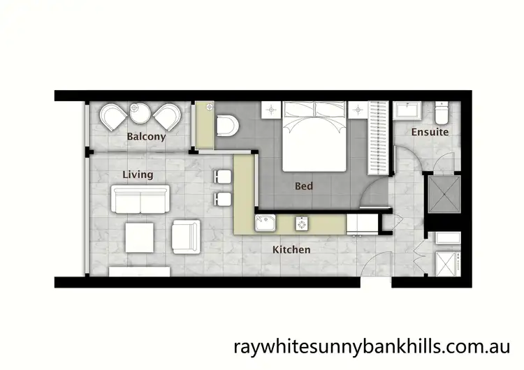 Floorplan of Homely apartment listing, 915/19 Hope Street, South Brisbane QLD 4101