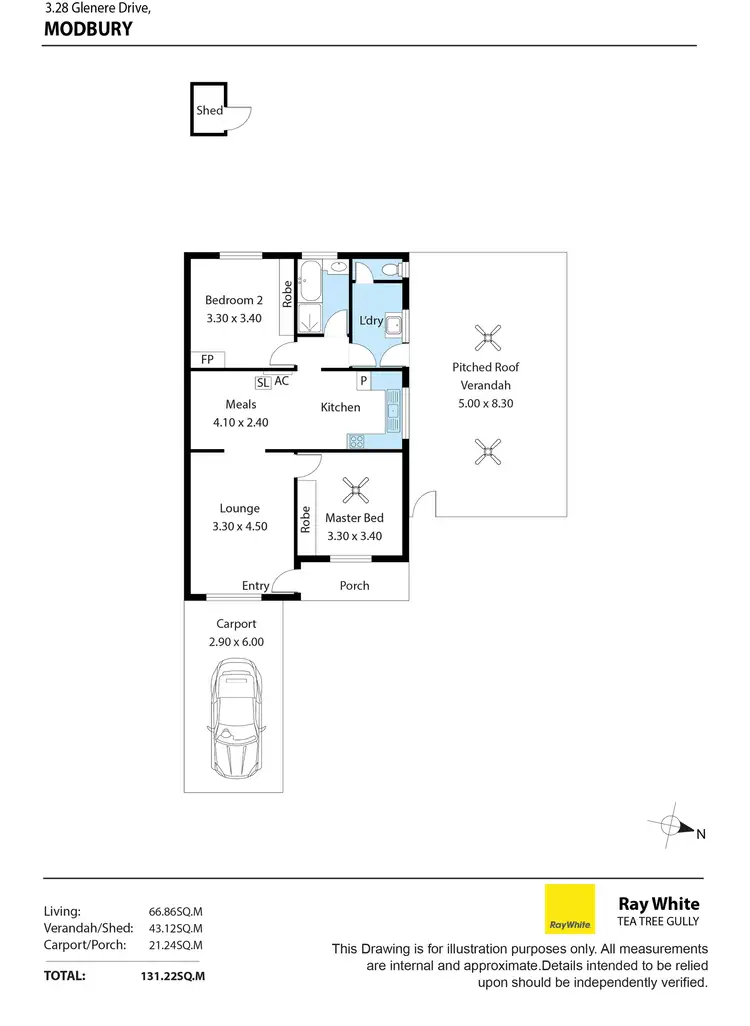 Floorplan of Homely other listing, 3/28 Glenere Drive, Modbury SA 5092