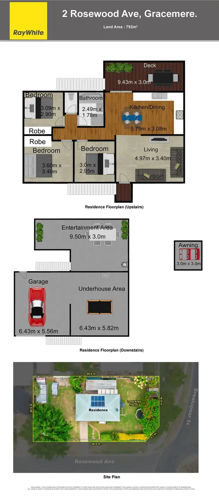 Floorplan of Homely house listing, 2 Rosewood Avenue, Gracemere QLD 4702