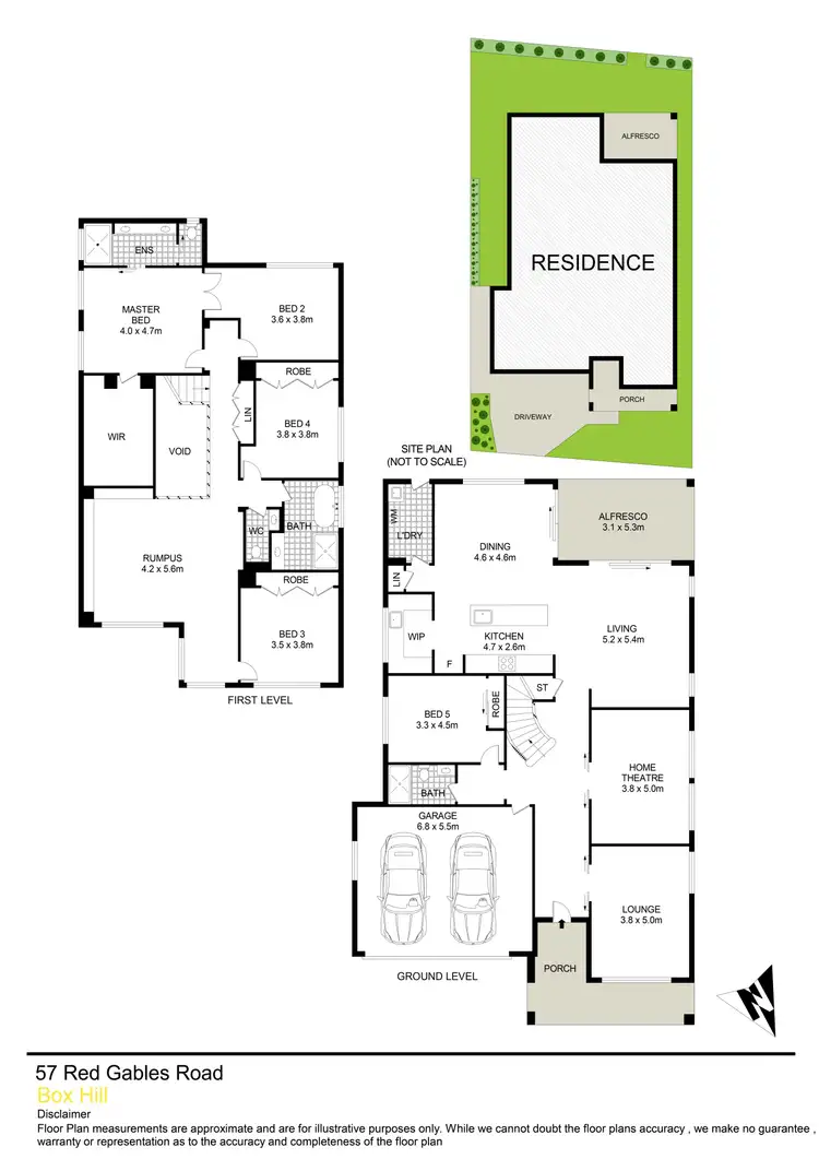 Floorplan of Homely house listing, 57 Red Gables Road (Gables), Box Hill NSW 2765