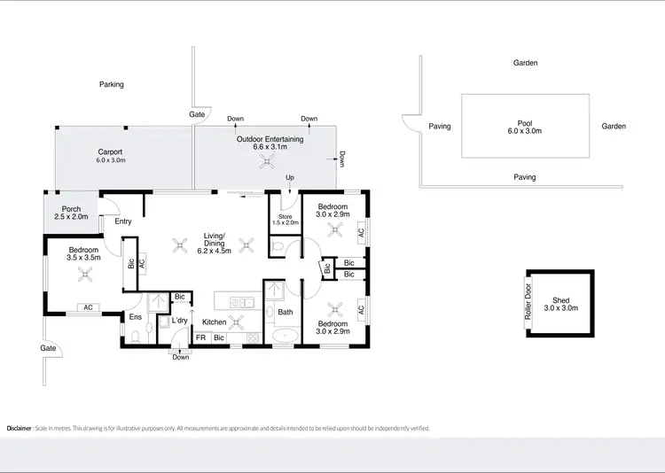 Floorplan of Homely house listing, 4 Garfu Link, Bilingurr WA 6725