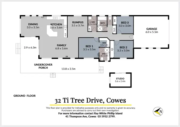 Floorplan of Homely house listing, 32 Ti Tree Drive, Cowes VIC 3922