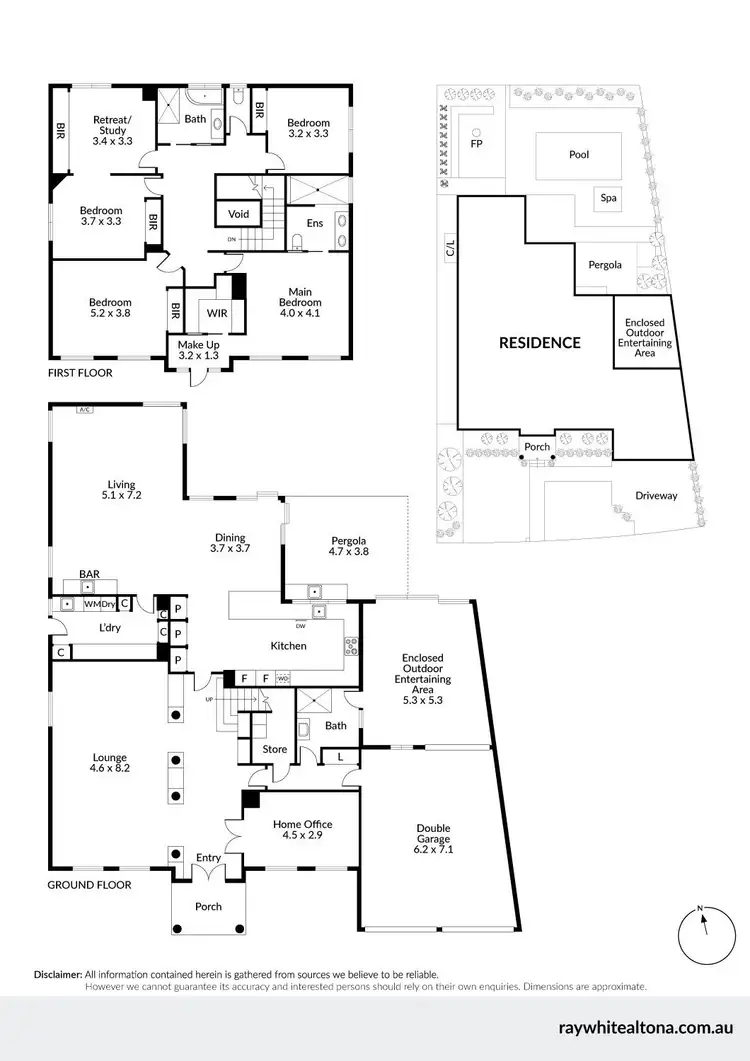 Floorplan of Homely house listing, 66 Tatman Drive, Altona Meadows VIC 3028