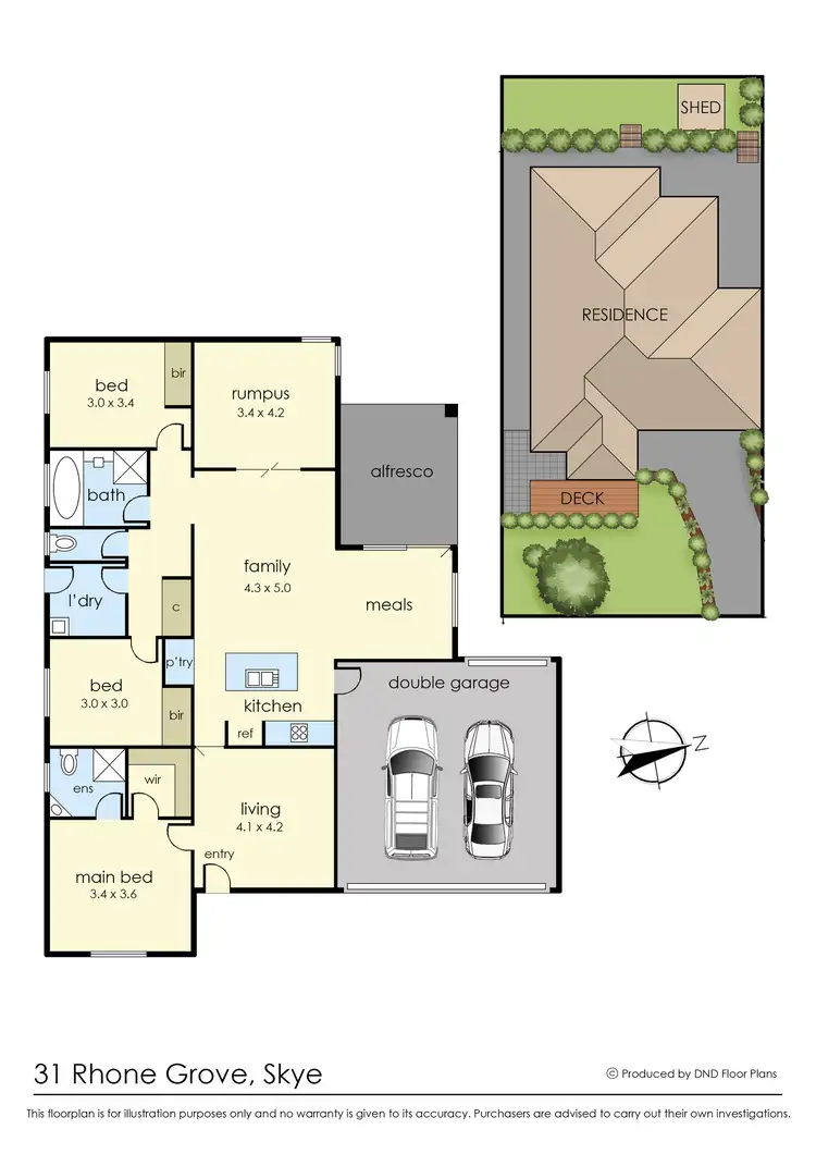 Floorplan of Homely house listing, 31 Rhone Grove, Skye VIC 3977