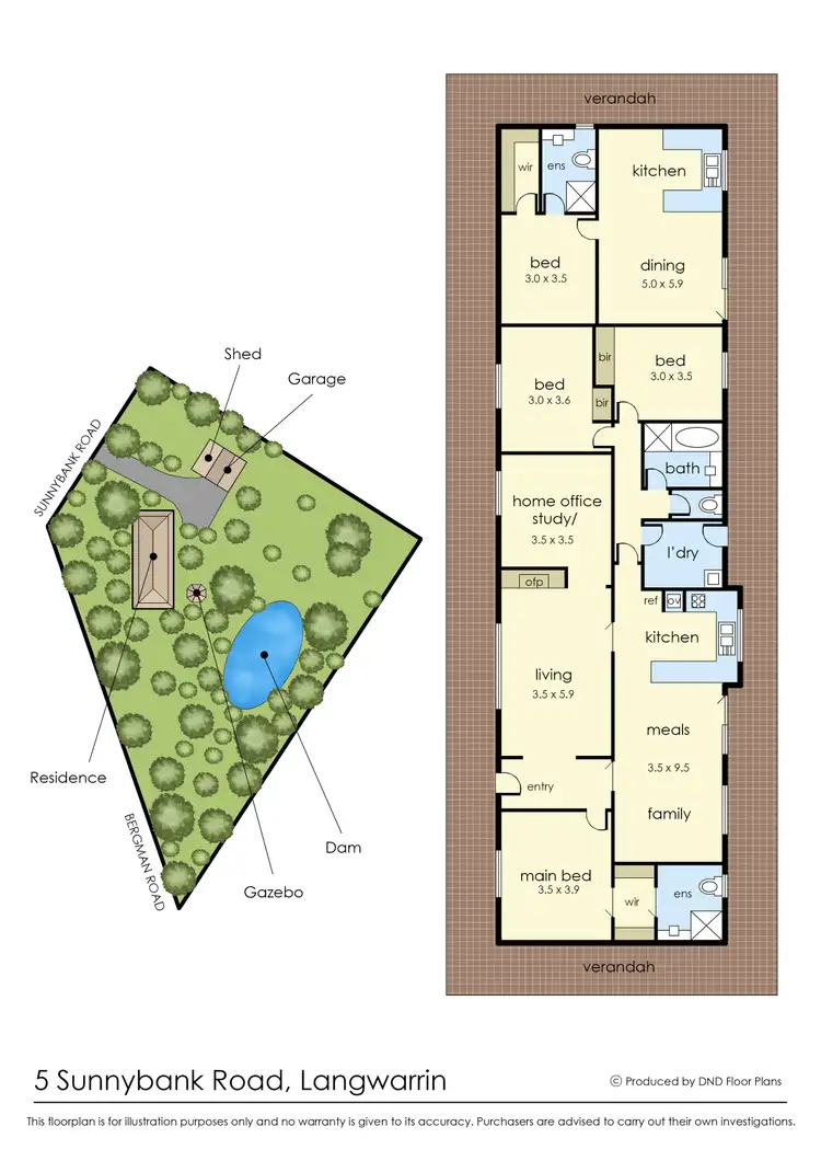 Floorplan of Homely rural property listing, 5 Sunnybank Road, Langwarrin VIC 3910