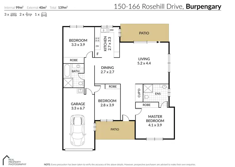 Floorplan of Homely villa listing, 48/150-166 Rosehill Drive, Burpengary QLD 4505