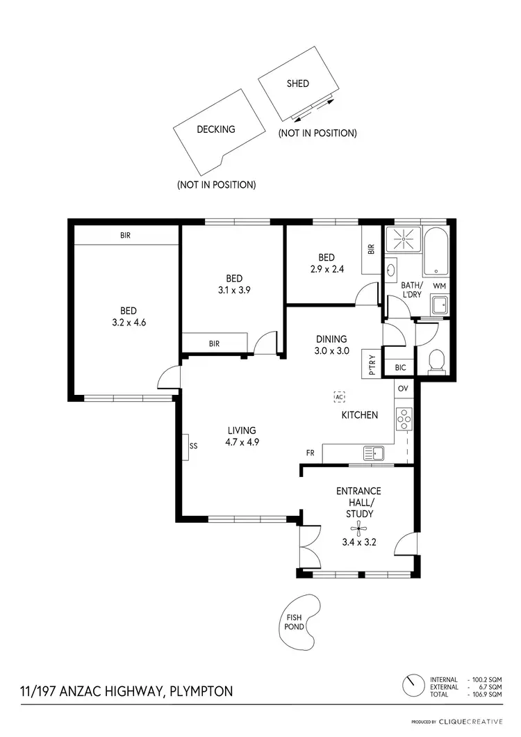 Floorplan of Homely unit listing, 11/197-201 Anzac Highway, Plympton SA 5038