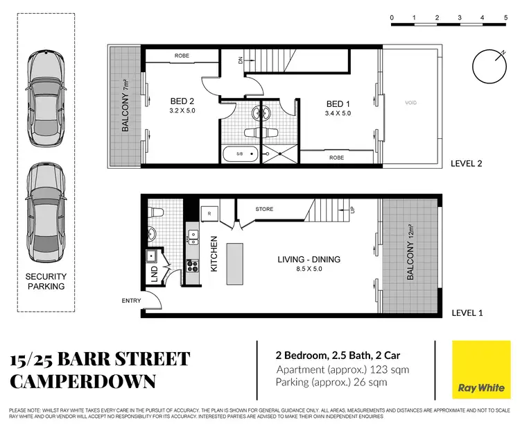Floorplan of Homely apartment listing, 15/25 Barr Street, Camperdown NSW 2050