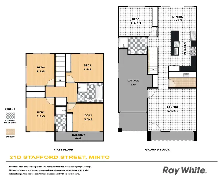 Floorplan of Homely house listing, 21D Stafford Street, Minto NSW 2566