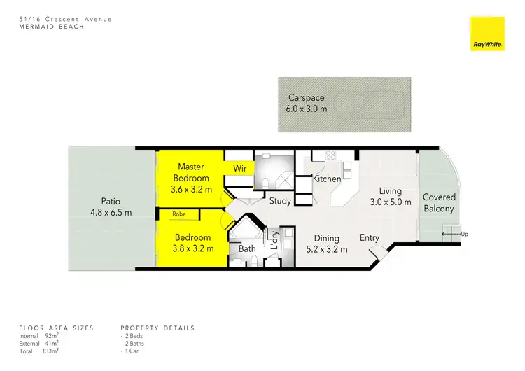 Floorplan of Homely unit listing, 51/16 Crescent Avenue, Mermaid Beach QLD 4218